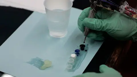 Getty Images Tattoo needle and inks