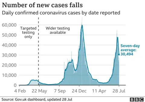 Daily cases graphic