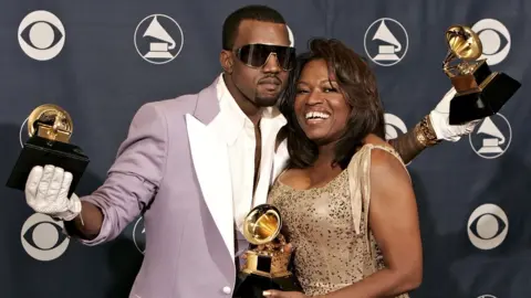 Getty Images Kanye West and Donda West