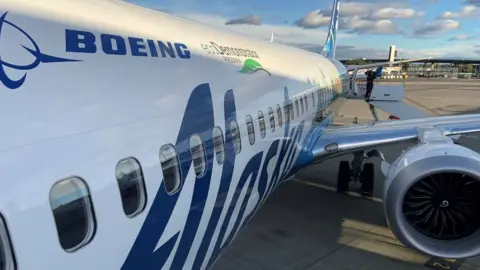 Boeing’s ecoDemonstrator at Glasgow Airport