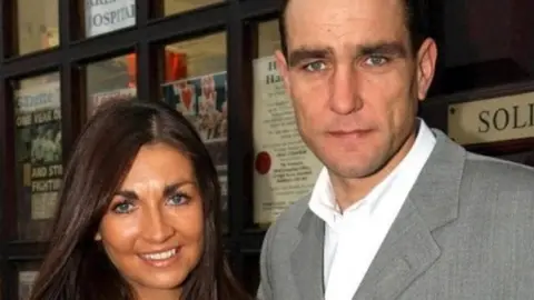 PA Media Vinnie Jones and Tanya photographed in 2002