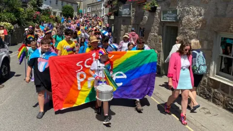 BBC Isles of Scilly pride march