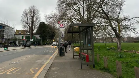 Annabel Sharpe-Willson File image showing bus stop on Nightingale Lane