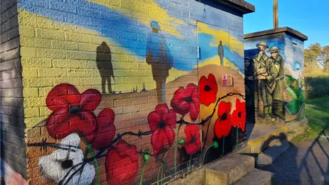 Witham Town Council remembrance mural