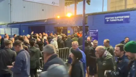 BBC Fans arriving at Fratton Park on 24 September 2019