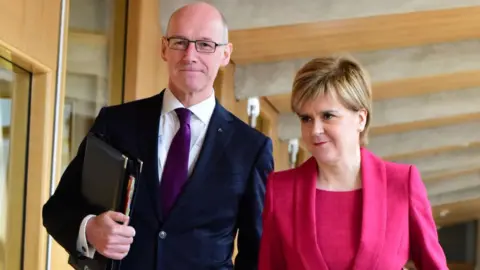 Getty Images john swinney and nicola sturgeon