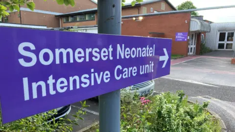 BBC Entrance sign for hospital