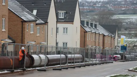 Anglian Water Overground sewer in Wellingborough