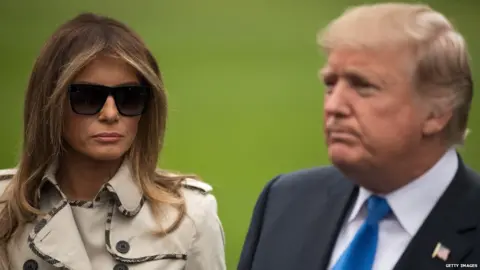 Is Donald Trump using a fake Melania Conspiracy theories flood