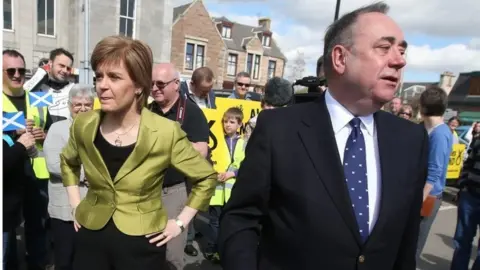 PA Media Nicola Sturgeon and Alex Salmond
