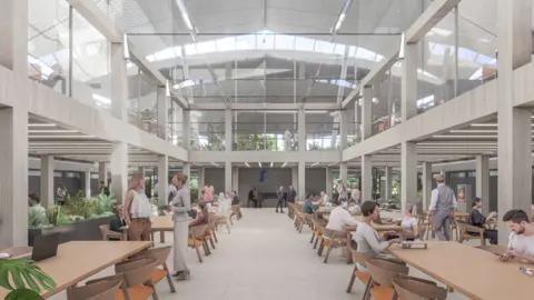University of Nottingham Artist's impression of inside one of the buildings at the University of Nottingham's Castle Campus