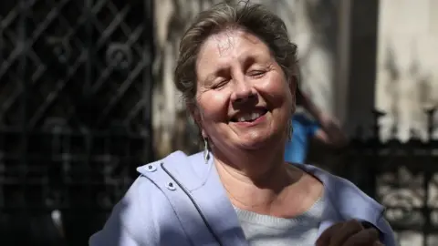 PA Media Karen Wilson outside court