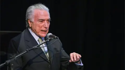 AFP Brazilian President Michel Temer talks during an event to promote investment in renewable energy in Rio de Janeiro, Brazil on September 27, 2018