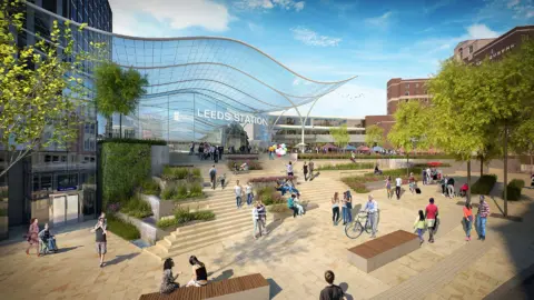 Leeds City Council Artist impression of station