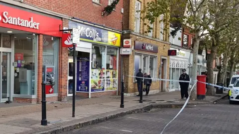 Everything Epping Forest Scene of attempted bank theft