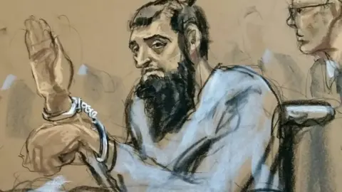 Reuters Court sketch of suspect Sayfullo Saipov - 1 November