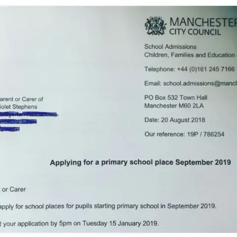 Sarah Stephens Manchester City Council letter