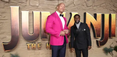 Getty Images Kevin Hart and Dwayne Johnson