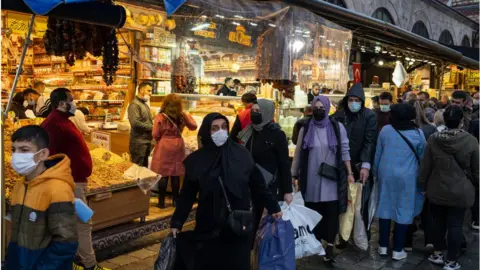 Getty Images Turkish shoppers