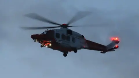 Burnham-on-Sea.com Coastguard helicopter