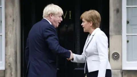 Getty Images Boris Johnson and Nicola Sturgeon