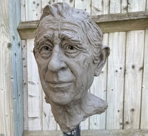 Keziah Burt Portrait bust of King Charles III
