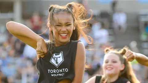 Alamy Toronto Wolfpack cheerleaders
