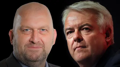 BBC/Getty Images Carl Sargeant and Carwyn Jones
