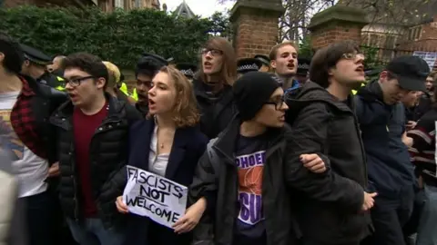 Steve Bannon protest