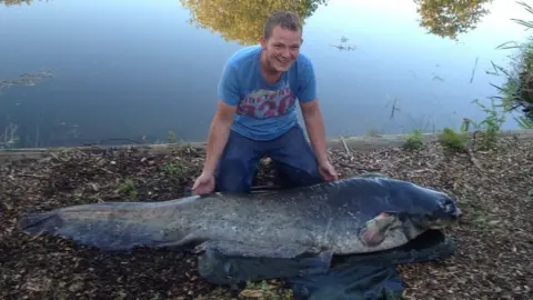 Other Angler James Jones, 31, of Southminster and his wels Catfish