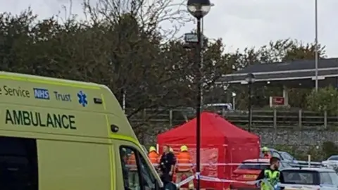 Oli Stockley Police cordon at Willerby Shopping Park