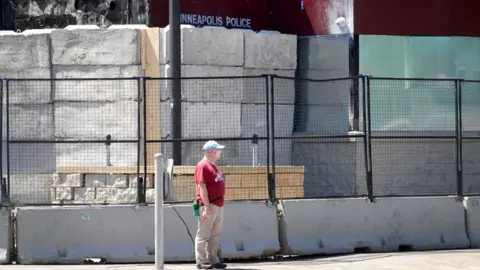 Getty Images The remains of the Minneapolis police third precinct