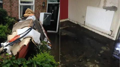 Irwell Valley Housing Association Flood damage in Bury