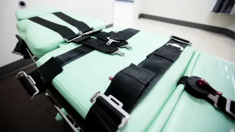 Getty Images A lethal injection facility at San Quentin State Prison, California, 13 March 2019