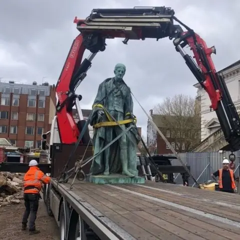 Leicester City Council Duke of Rutland statue Leicester Market
