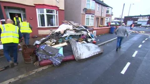 The clean-up in Bentley