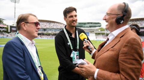 The Test Match Special team including Jonathan Agnew, Steven Finn and Phil Tufnell