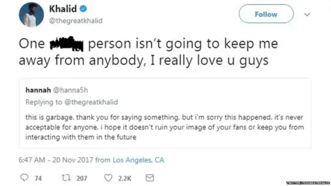 Twitter/thegreatkhalid A tweet from Khalid