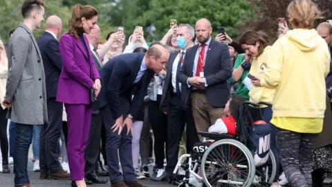 PA Media Duke and Duchess of Cambridge visit Magee University