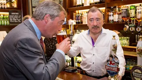Getty Images Nigel Farage and Gerry Dolan