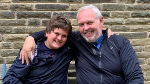 British Heart Foundation Henry Collett and his dad Jules