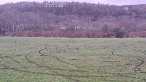 BBC Damaged pitch