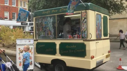 Lina Ognissanti's ice cream van