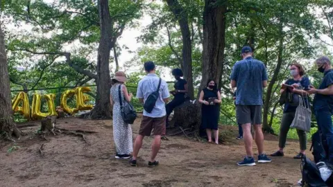 Veronika Danovich Friends in park