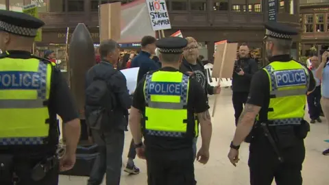 Police at Central Station