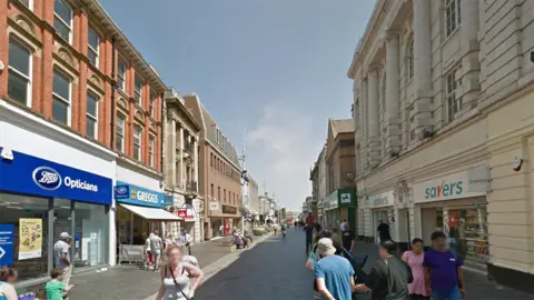 Google Victoria Street in Grimsby