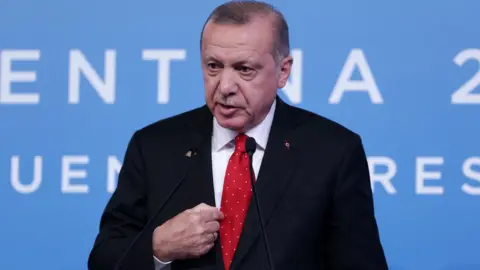 Getty Images Erdogan at the G20