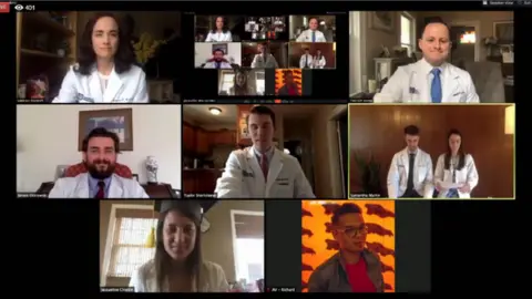 University of Massachusetts Doctors recited the Hippocratic Oath over zoom at their graduation