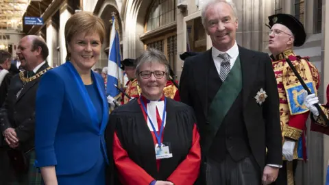 Andrew O'Brien Nicola Sturgeon, Susan Brown and the Duke of Buccleuch