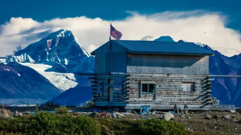 Getty Images A remote Alaskan cabin
